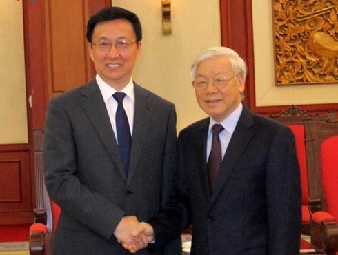 Tổng Bí thư tiếp đoàn đại biểu Đảng Cộng sản Trung Quốc thăm Việt Nam
