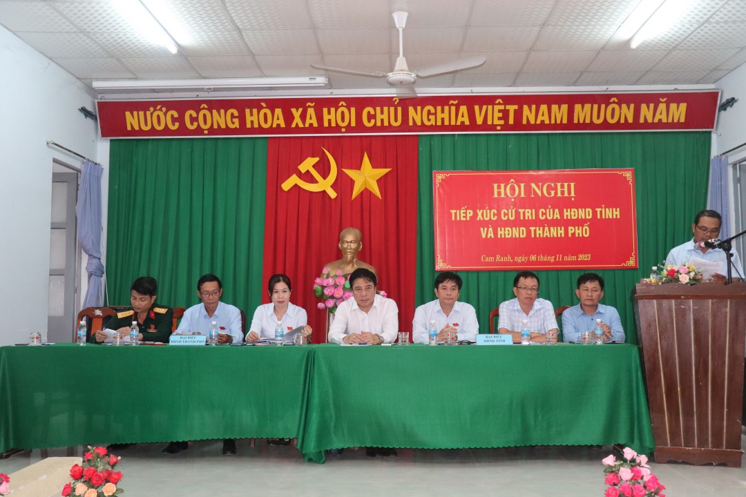 Ông Nguyễn Khắc Toàn tiếp xúc cử tri 2 xã Cam Phước Đông, Cam Thịnh Tây (TP. Cam Ranh)