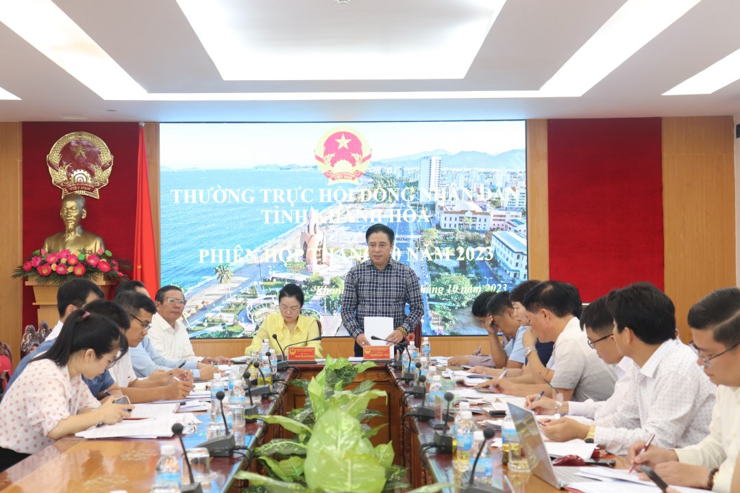 Phiên họp Thường trực HĐND tỉnh Khánh Hòa tháng 10-2023
