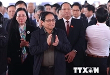 [Ảnh] Thủ tướng dự Lễ khởi công dự án đường bộ cao tốc bắc-nam phía đông