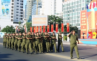 TP. Nha Trang ra mắt lực lượng tham gia bảo vệ an ninh, trật tự ở cơ sở