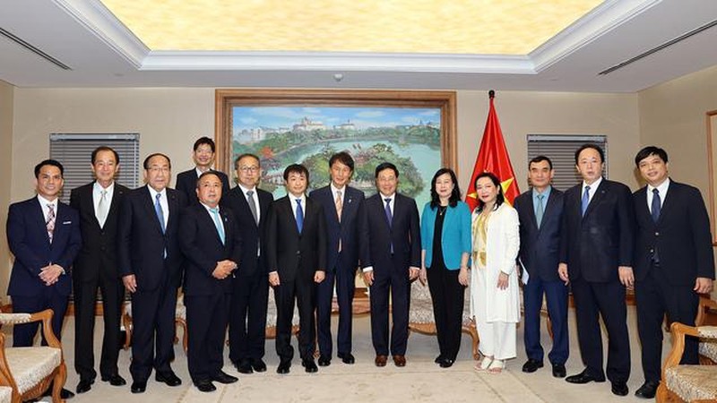 Phó Thủ tướng Phạm Bình Minh tiếp Chủ tịch Tập đoàn Dịch vụ y tế khẩn cấp Nhật Bản