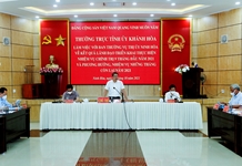 Thường trực Tỉnh ủy Khánh Hòa làm việc với Ban Thường vụ Thị ủy Ninh Hòa
