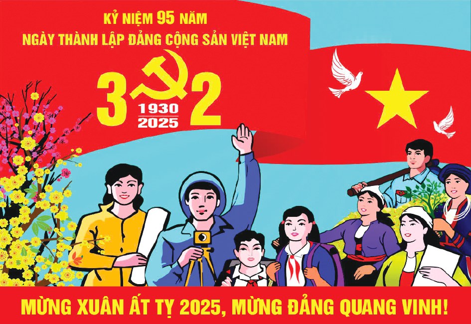 95 mùa xuân Đảng cùng Nhân dân xây lầu thắng lợi