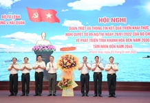Bí thư Tỉnh ủy Nguyễn Hải Ninh:  Quán triệt và thông tin kết quả triển khai thực hiện Nghị quyết 09 đến cán bộ, đảng viên Vùng 4 Hải quân