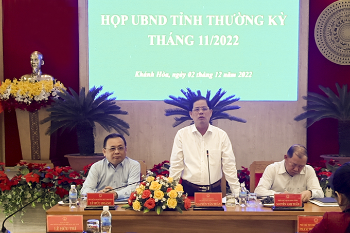 UBND tỉnh Khánh Hòa: Họp thường kỳ tháng 11-2022