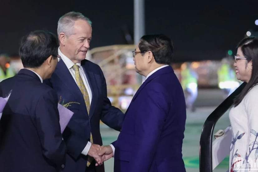  Thủ tướng Phạm Minh Chính và Phu nhân tới Melbourne bắt đầu chuyến tham dự Hội nghị Cấp cao đặc biệt ASEAN-Australia 