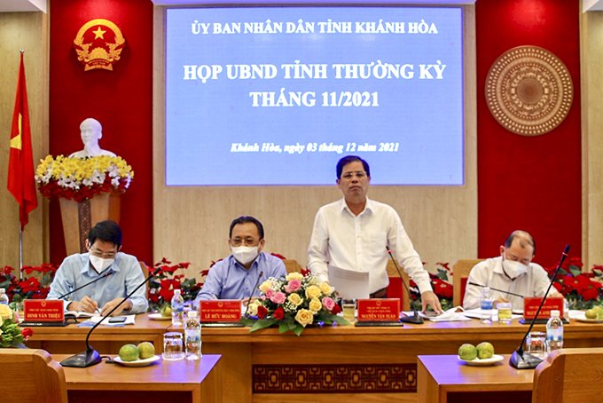 UBND tỉnh Khánh Hòa họp thường kỳ tháng 11-2021