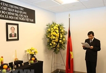 Phái đoàn thường trực Việt Nam tại Liên hợp quốc tổ chức lễ viếng Chủ tịch nước Trần Đại Quang