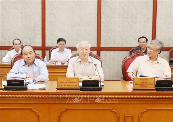 Ngày 5-7, tại Trụ sở Trung ương Đảng, đồng chí Tổng Bí thư, Chủ tịch nước Nguyễn Phú Trọng đã chủ trì họp Bộ Chính trị định kỳ.