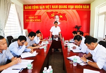 Ông Lê Thanh Quang làm việc với xã Diên Đồng