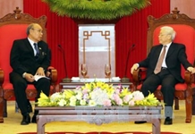 Tổng Bí thư Nguyễn Phú Trọng tiếp Chủ tịch Quốc hội Myanmar