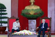 Lãnh đạo nước ta đón, tiếp, hội đàm, hội kiến Tổng thống Phi-líp-pin: Đưa quan hệ Đối tác chiến lược giữa hai nước đi vào chiều sâu