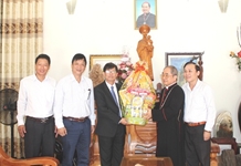 Lãnh đạo tỉnh Khánh Hòa thăm Tòa Giám mục Giáo phận Nha Trang