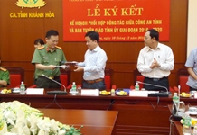 Khánh Hòa: Công an tỉnh và Ban Tuyên giáo Tỉnh ủy ký kết Kế hoạch phối hợp công tác giai đoạn 2016 - 2020