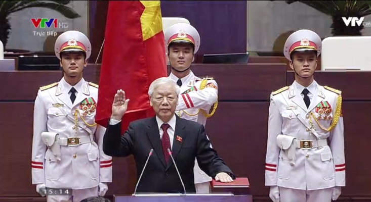 Chủ tịch nước Nguyễn Phú Trọng tuyên thệ nhậm chức