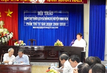 Hội thảo góp ý  Phần thứ tư, giai đoạn 2000-2010 cuốn: Lịch sử Đảng bộ Đảng Cộng sản Việt Nam huyện Ninh Hòa 1975-2010