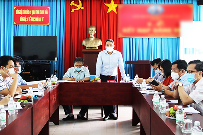 Ông Nguyễn Hải Ninh - Bí thư Tỉnh ủy Khánh Hòa làm việc với Sở Kế hoạch và Đầu tư