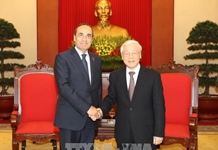 Tổng Bí thư Nguyễn Phú Trọng tiếp Chủ tịch Hạ viện Maroc Habib El Malki