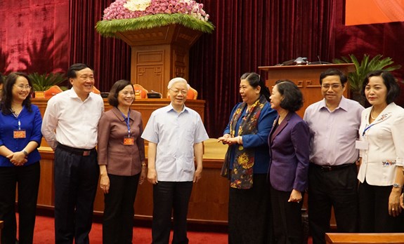 Tổng Bí thư Nguyễn Phú Trọng dự Hội nghị toàn quốc về thực hiện Quy chế dân chủ ở cơ sở