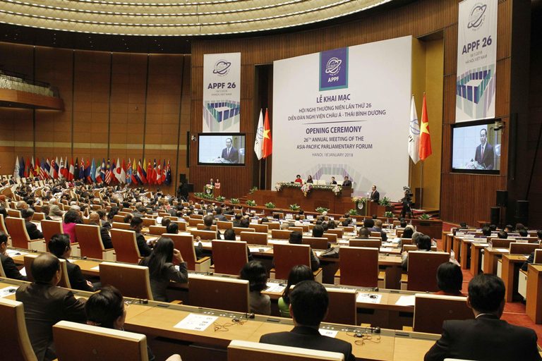 Khai mạc Hội nghị thường niên lần thứ 26 Diễn đàn Nghị viện châu Á - Thái Bình Dương