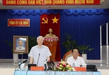 Tổng Bí thư Nguyễn Phú Trọng thăm, làm việc tại tỉnh Cà Mau