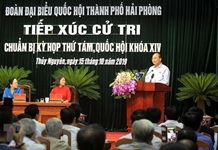 Thủ tướng Nguyễn Xuân Phúc tiếp xúc cử tri Thủy Nguyên, Hải Phòng