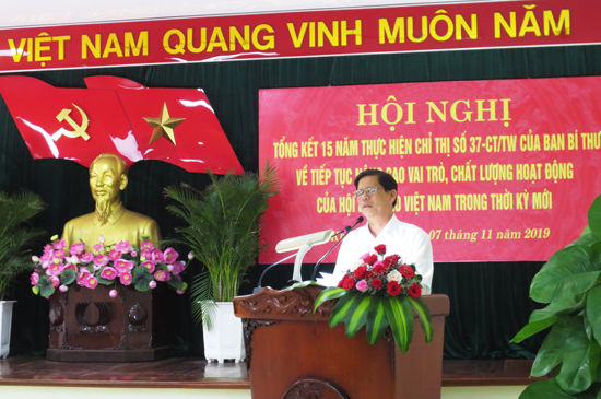 Hội nghị tổng kết 15 năm thực hiện Chỉ thị số 37 của Ban Bí thư Trung ương Đảng về tiếp tục nâng cao vai trò, chất lượng hoạt động của Hội Nhà báo Việt Nam  trong thời kỳ mới