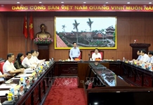 Đoàn kiểm tra của Bộ Chính trị làm việc tại tỉnh Thái Bình