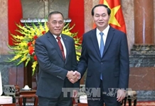 Chủ tịch nước Trần Đại Quang tiếp Bộ trưởng Quốc phòng In-đô-nê-xi-a