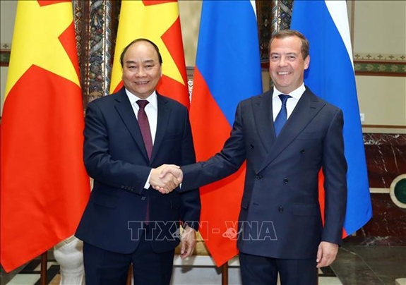 Thủ tướng Nguyễn Xuân Phúc hội đàm với Thủ tướng LB Nga