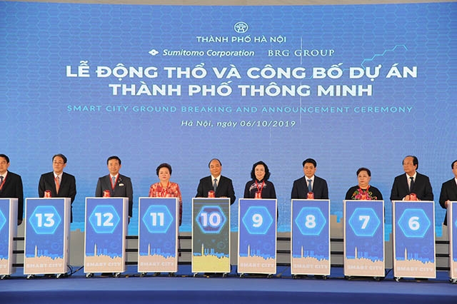 Thủ tướng Nguyễn Xuân Phúc dự lễ động thổ dự án Thành phố thông minh tại Hà Nội