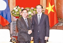 Chủ tịch nước Trần Đại Quang, Chủ tịch QH Nguyễn Thị Kim Ngân tiếp Phó Chủ tịch QH Lào Xổm-phăn Pheng-khăm-my