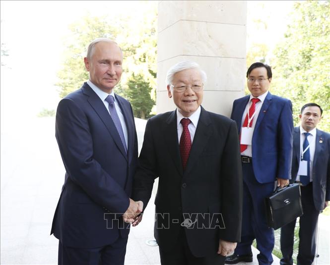 Tổng Bí thư Nguyễn Phú Trọng hội đàm với Tổng thống Liên bang Nga Vladimir Putin