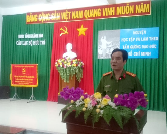 Hội nghị thông tin thời sự cho cán bộ cao cấp nghỉ hưu trên địa bàn thành phố Nha Trang định kỳ tháng 02/2017