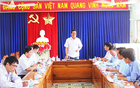 Lãnh đạo tỉnh Khánh Hòa làm việc tại các địa phương