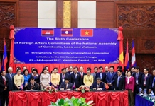 Bế mạc Hội nghị lần thứ sáu Ủy ban Đối ngoại Quốc hội ba nước Campuchia- Lào- Việt Nam