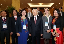 Tổng Bí thư Nguyễn Phú Trọng tiếp các đại biểu dự Hội thảo quốc tế Việt Nam học lần thứ 5