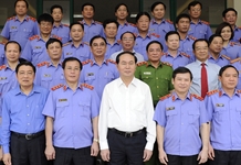 Chủ tịch nước Trần Đại Quang làm việc với Viện Kiểm sát nhân dân tối cao