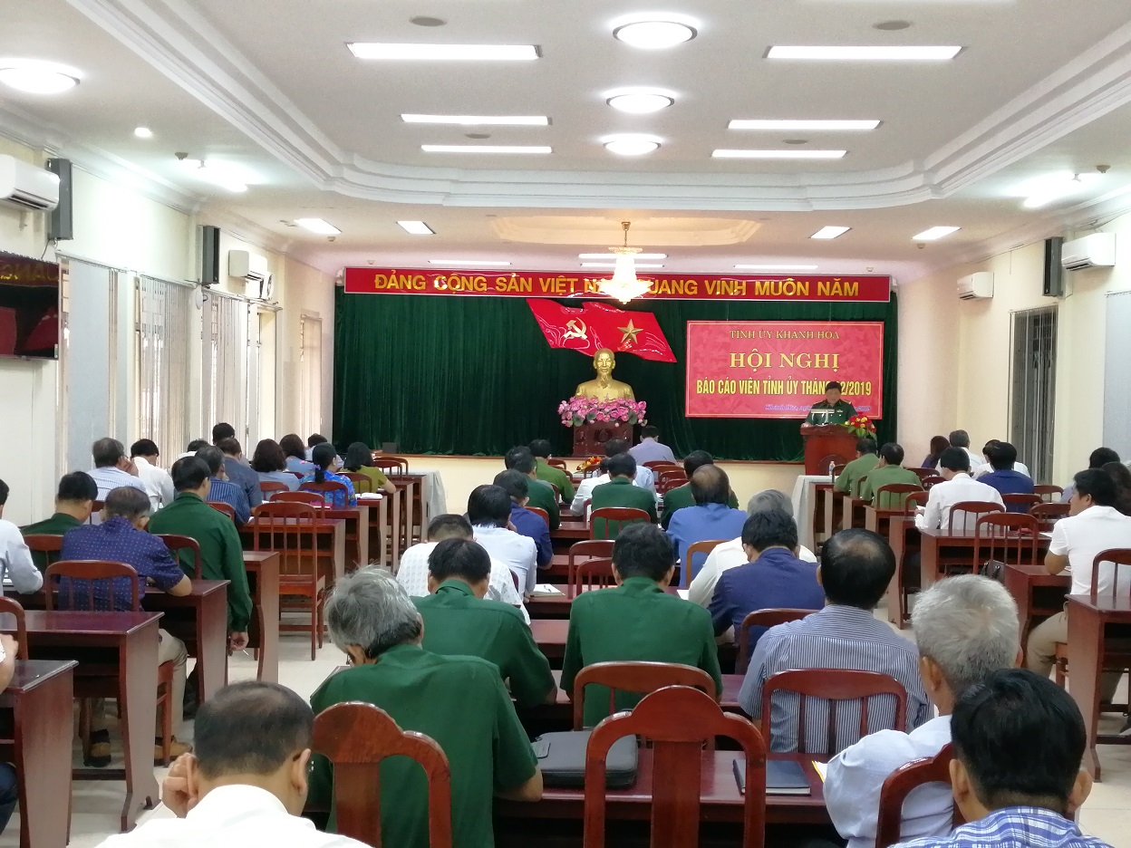 Khánh Hòa: Tổ chức Hội nghị Báo cáo viên Tỉnh ủy định kỳ  tháng 02/2019