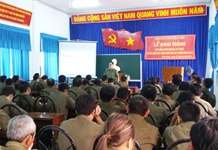 Diên Khánh: Huấn luyện nghiệp vụ và tập huấn Điều lệnh Công an nhân dân cho lực lượng công an cấp xã