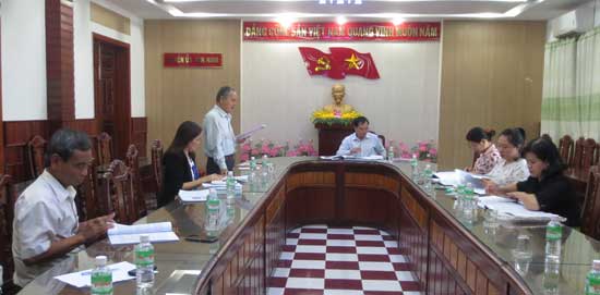 Họp Hội đồng thẩm định Lịch sử cách mạng xã  Đại Lãnh (1985 – 2010)
