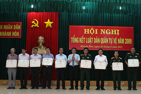 Khánh Hoà tổng kết thực hiện Luật Dân quân tự vệ