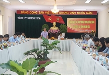 Đoàn khảo sát của Văn phòng Trung ương Đảng làm việc tại Khánh Hòa
