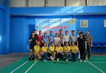 Công đoàn cơ sở Ban Tuyên giáo Tỉnh ủy tổ chức Giải cầu lông nữ