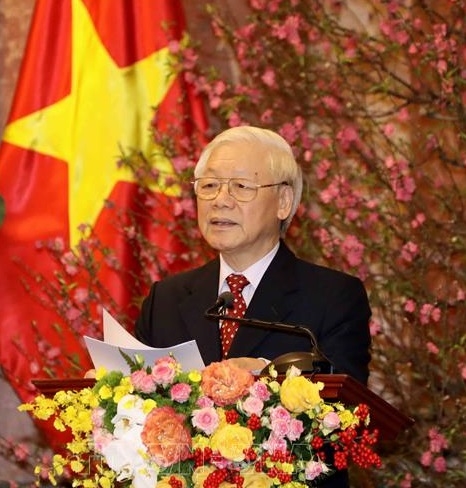 Tổng Bí thư, Chủ tịch nước Nguyễn Phú Trọng: Đất nước bước vào mùa Xuân mới với tâm thế và quyết tâm lớn