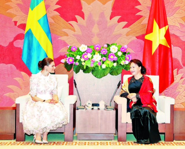 Chủ tịch Quốc hội Nguyễn Thị Kim Ngân tiếp Công chúa Thụy Điển