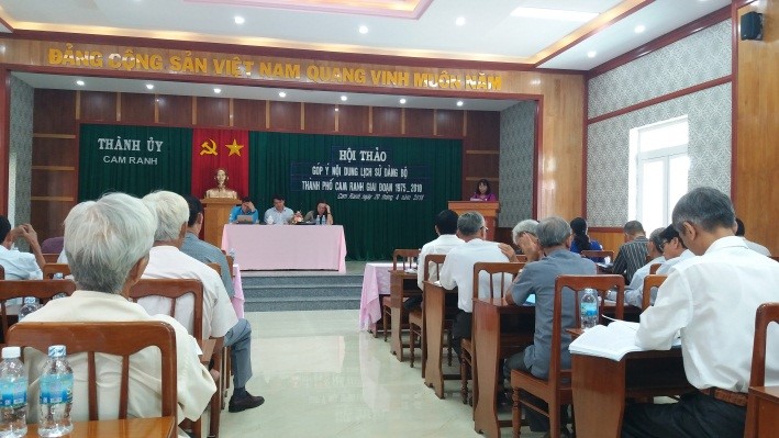 Hội thảo góp ý lịch sử đảng bộ thành phố Cam Ranh giai đoạn 1975  - 2010