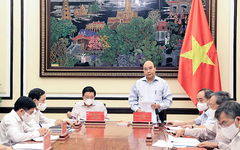 Chủ tịch nước Nguyễn Xuân Phúc chủ trì cuộc họp xây dựng đề án chiến lược xây dựng và hoàn thiện Nhà nước pháp quyền XHCN Việt Nam