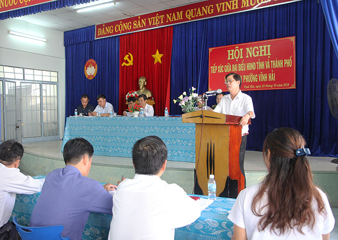 Đại biểu HĐND tỉnh Khánh Hòa tiếp xúc cử tri TP. Nha Trang